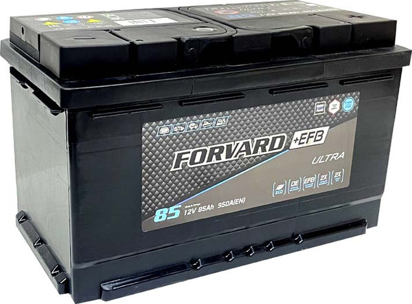 Изображение товара Автомобильный аккумулятор FORVARD EFB Ultra 950A L4 12V85 AH/L4-EFB / FEUL4.85.950.EFB (85А/ч, 0)