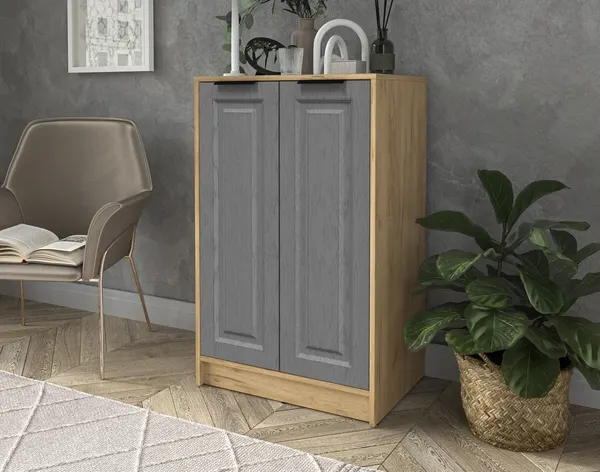 Изображение товара Тумба Interline  Концепт КТ-Т64 Деко (дуб золотой/дуб серый)