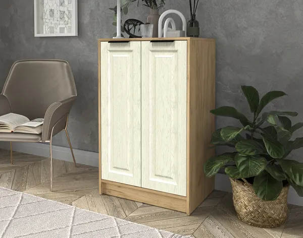 Изображение товара Тумба Interline  Концепт КТ-Т64 Деко (дуб золотой/дуб снежный)