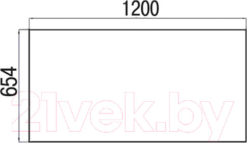 Изображение товара Зеркало Акватон Отель 120 (1A101402OT010)
