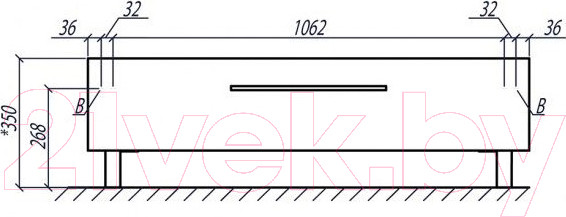 Изображение товара Тумба для ванной Акватон Мадрид 120 М (1A168803MA010)