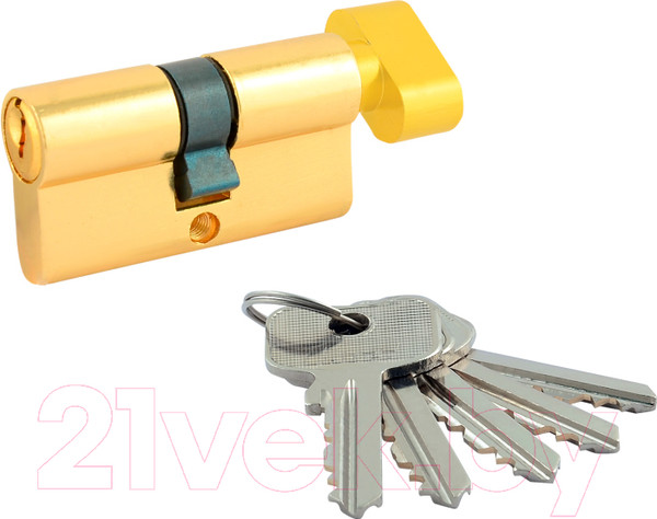 Изображение товара Цилиндровый механизм замка Нора-М ЕСО Z ЛВ-90 45/45 (латунь)