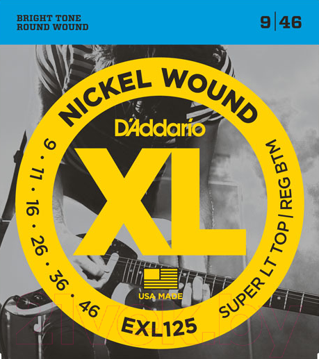 Изображение товара Струны для электрогитары D'Addario EXL-125
