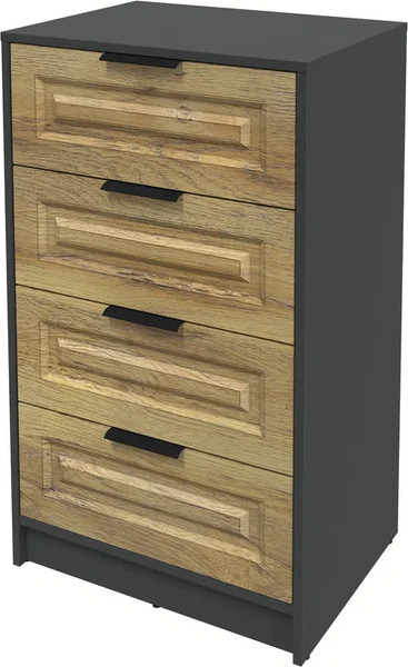 Изображение товара Комод Интерлиния Концепт КТ-К60 Деко (антрацит/дуб вотан)