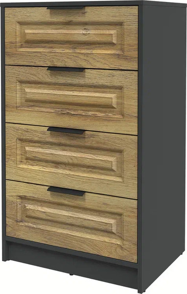 Изображение товара Комод Интерлиния Концепт КТ-К60 Деко (антрацит/дуб вотан)