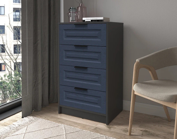 Изображение товара Комод Интерлиния Концепт КТ-К60 Деко (антрацит/дуб королевский)