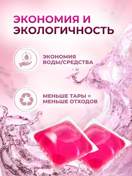 Изображение товара Капсулы для стирки Aroma Lux Цветущая сакура (100шт)