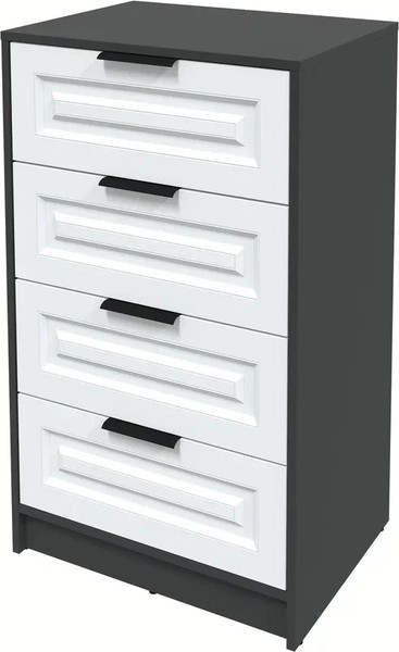 Изображение товара Комод Интерлиния Концепт КТ-К60 Деко (антрацит/белый)