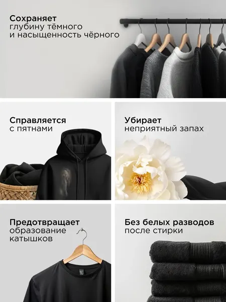 Изображение товара Гель для стирки Synergetic Black Protect Биоразлагаемый (3.75л)