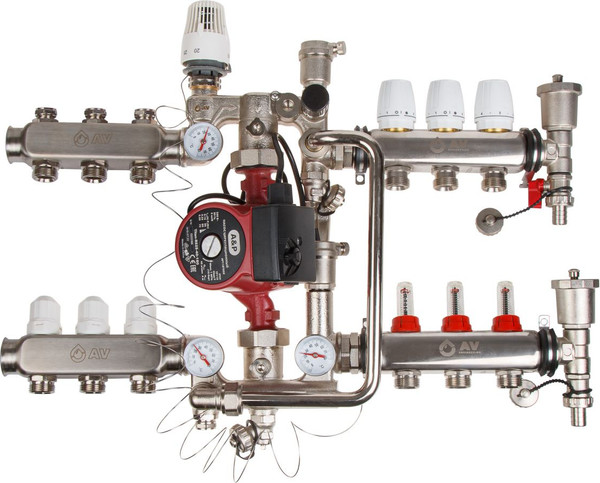 Изображение товара Насосно-смесительный узел коллектора AV Engineering AVE250-03