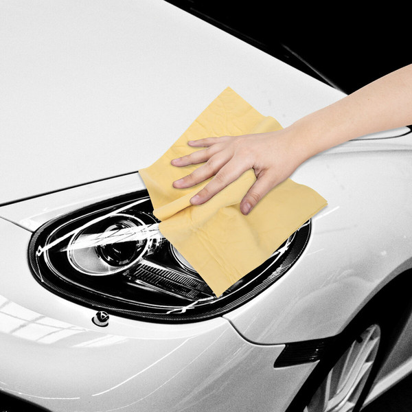 Изображение товара Салфетка хозяйственная Грандмастер PVA из синтетической замши 31x21см / 609976 (желтый)