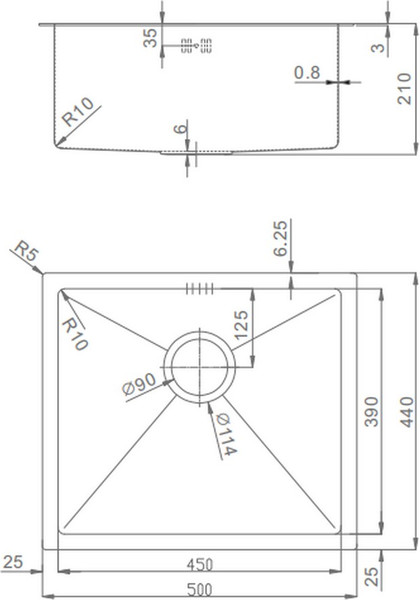 Изображение товара Мойка кухонная Raglo R703.5044.09