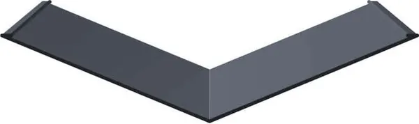 Изображение товара Ендова Скайпрофиль Нижний Эконом Плюс-Пэ-мат-RAL7024 (2м)