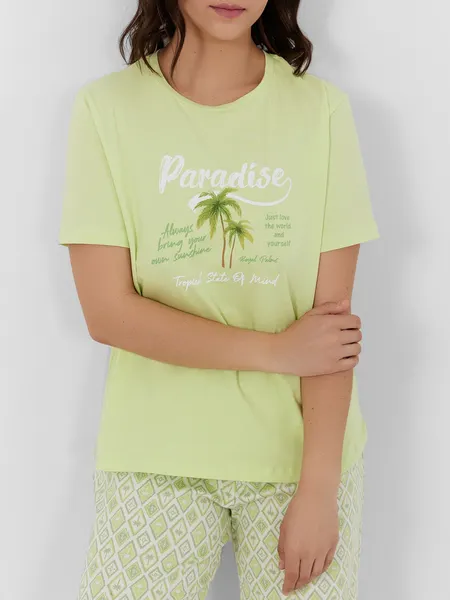 Изображение товара Пижама Mark Formelle 592605 (р.164/170-108-114, лаймовый сорбет/лаймовый узор)