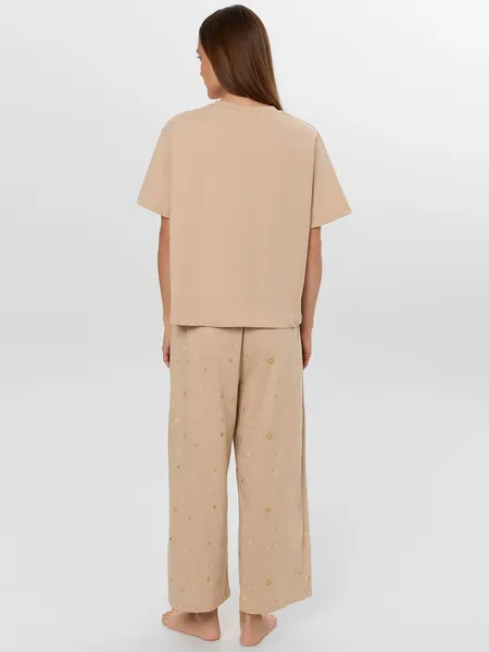 Изображение товара Пижама Mark Formelle 592600 (р.164/170-100-106, песочный/звезды на песочном)