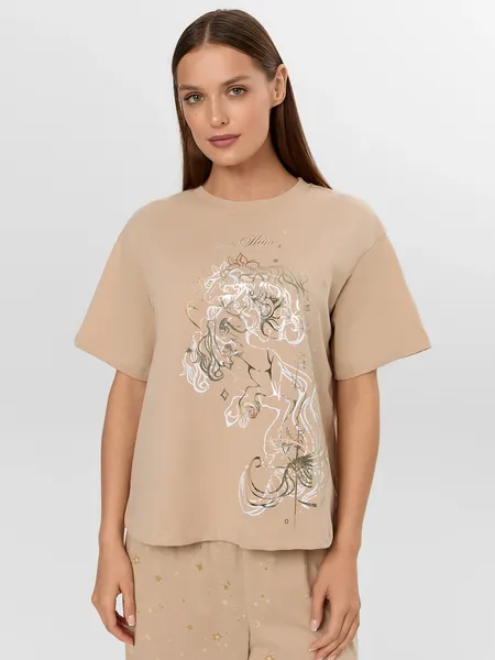 Изображение товара Пижама Mark Formelle 592600 (р.164/170-96-102, песочный/звезды на песочном)