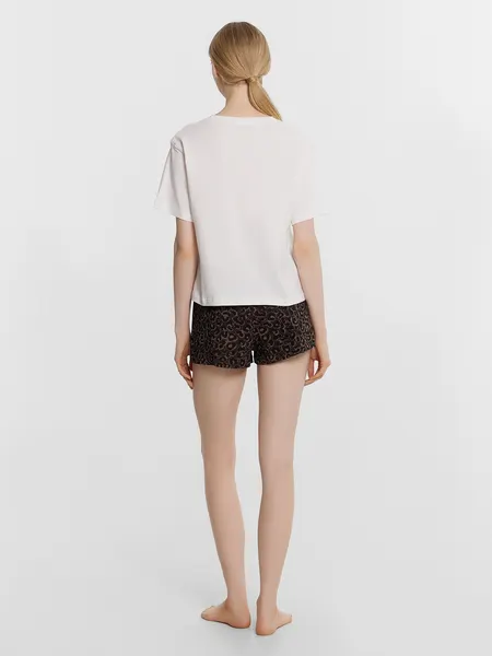 Изображение товара Пижама Mark Formelle 592536 (р.164/170-100-106, белый/шоколадный леопард)