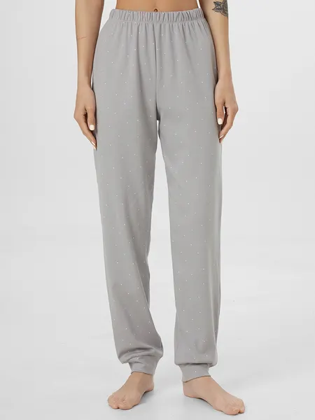 Изображение товара Комплект домашней одежды Mark Formelle 592514 (р.164/170-84-90, горошек на сером/639-D вышивка)