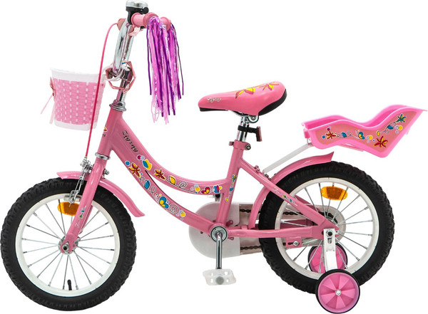 Изображение товара Детский велосипед ZigZag Foris 14 / ZG-1415 (розовый, разобранный, в коробке)