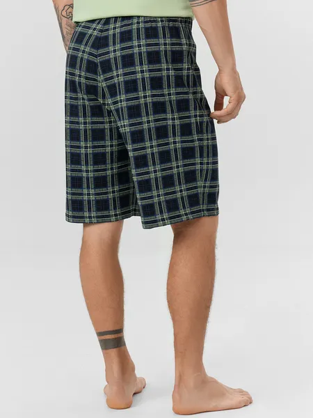 Изображение товара Комплект домашней одежды Mark Formelle 591044 (р.96-86-182/188, светло-зеленый/клетка на черном)