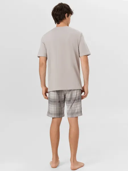 Изображение товара Комплект домашней одежды Mark Formelle 591044 (р.92-82-182/188, серый/серая клетка)