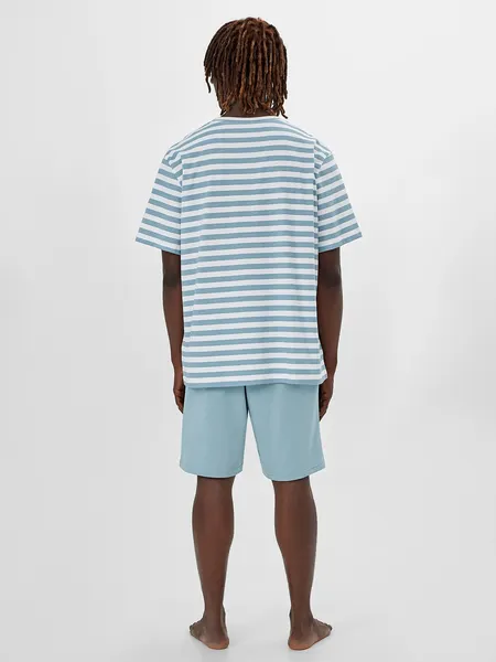 Изображение товара Комплект домашней одежды Mark Formelle 591051 (р.108-98-182/188, белая полоска на полыни/полынь)