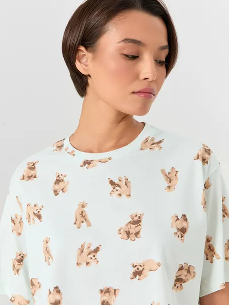 Изображение товара Пижама Mark Formelle 592444 (р.164/170-84-90, собачки на светлой мяте)