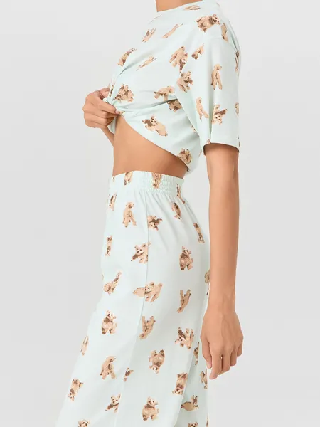 Изображение товара Пижама Mark Formelle 592444 (р.164/170-88-94, собачки на светлой мяте)