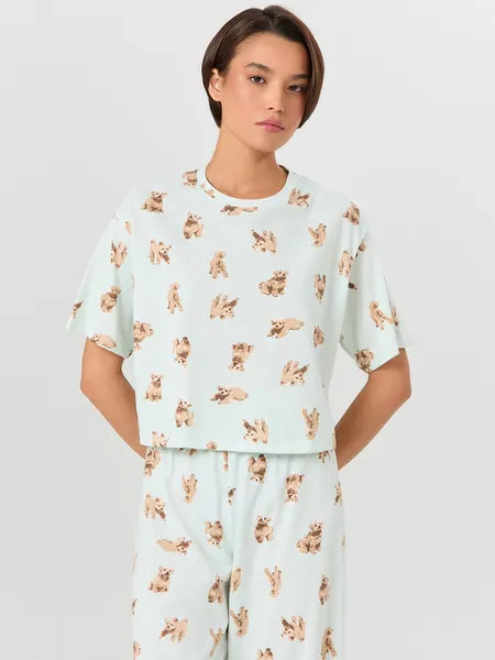 Изображение товара Пижама Mark Formelle 592444 (р.164/170-88-94, собачки на светлой мяте)