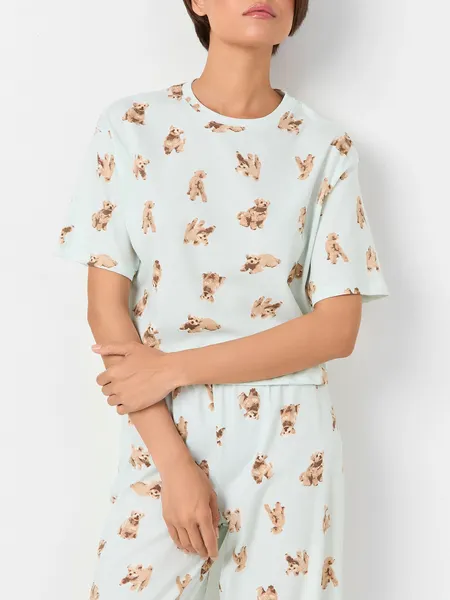 Изображение товара Пижама Mark Formelle 592444 (р.164/170-92-98, собачки на светлой мяте)