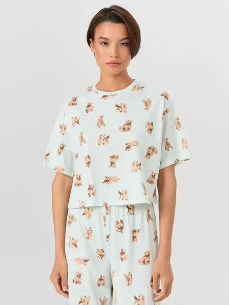 Изображение товара Пижама Mark Formelle 592444 (р.164/170-92-98, собачки на светлой мяте)