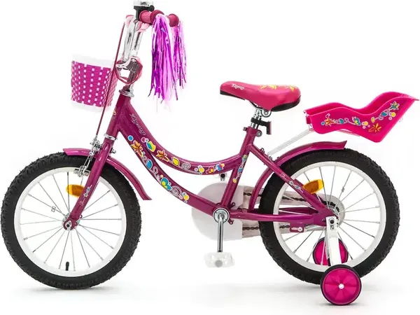 Изображение товара Детский велосипед ZigZag Foris 16 / ZG-1624 (малиновый, разобранный, в коробке)