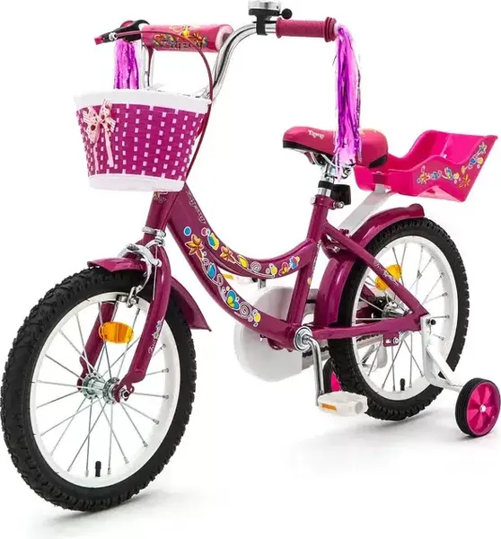 Изображение товара Детский велосипед ZigZag Foris 16 / ZG-1624 (малиновый, разобранный, в коробке)