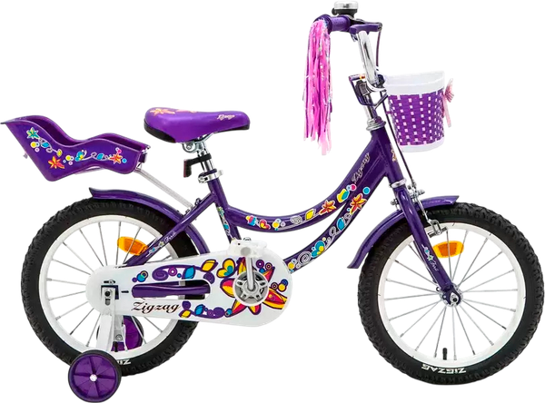 Изображение товара Детский велосипед ZigZag Foris 16 / ZG-1626 (фиолетовый, разобранный, в коробке)