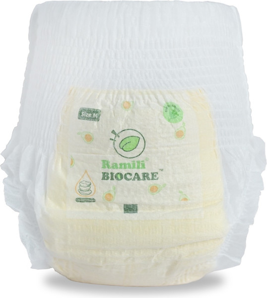 Изображение товара Подгузники-трусики детские Ramili Biocare Medium / MP2 (M, 2шт)