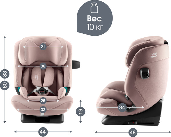 Изображение товара Автокресло Britax Romer Advansafix Pro Style (Dusty Rose)