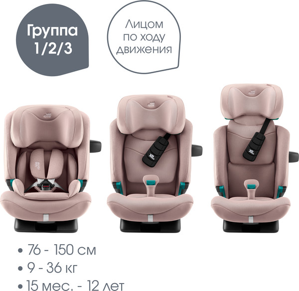 Изображение товара Автокресло Britax Romer Advansafix Pro Style (Dusty Rose)