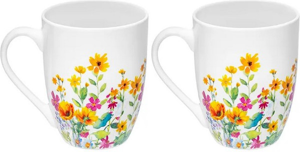 Изображение товара Набор кружек Elan Gallery Кролик в цветочном поле / 880249