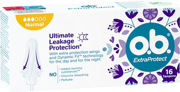 Изображение товара Тампоны гигиенические O.b. ExtraProtect Normal (16шт)
