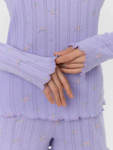 Изображение товара Пижама Mark Formelle 592614 (р.164/170-100-106, цветы на лаванде)