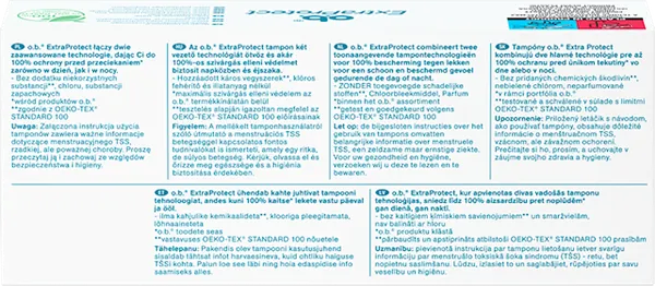 Изображение товара Тампоны гигиенические O.b. ExtraProtect Super Plus Comfort (16шт)