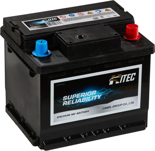 Изображение товара Автомобильный аккумулятор Hitec (0) низкий 460A LB1 / 55016 (50А/ч)