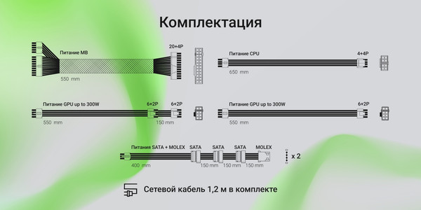 Изображение товара Блок питания для компьютера Digma DPSU-700W-WH