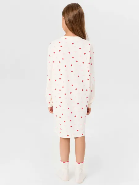 Изображение товара Сорочка детская Mark Formelle 577718 (р.122-60, сердечки на молоке)