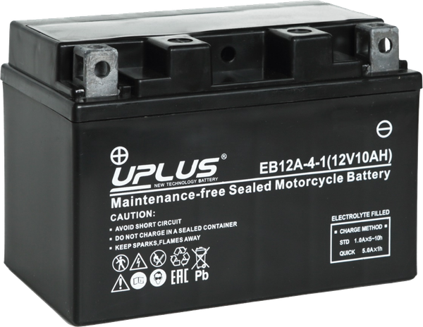 Изображение товара Мотоаккумулятор UniPLUS HP (1) 145A YT12A-BS / EB12A-4-1 (10А/ч)