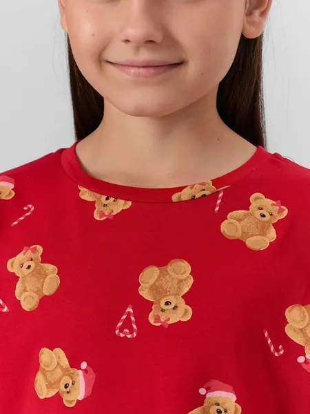 Изображение товара Сорочка детская Mark Formelle 577727 (р.146-72, НГ медвежата на красном)