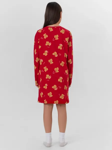 Изображение товара Сорочка детская Mark Formelle 577727 (р.146-72, НГ медвежата на красном)