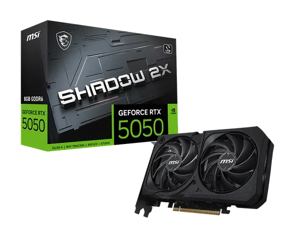 Изображение товара Видеокарта MSI GeForce RTX 5050 8G Shadow 2X