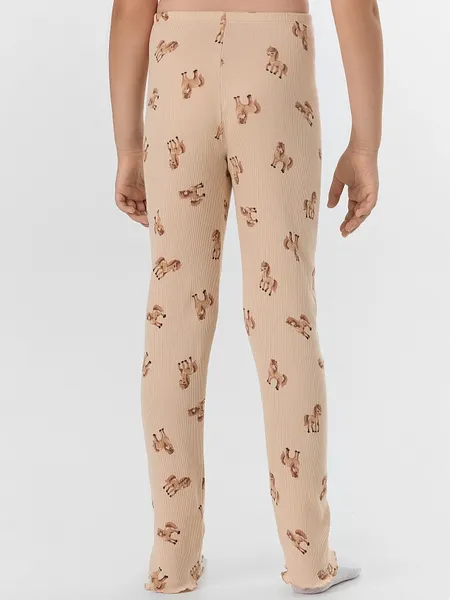 Изображение товара Пижама детская Mark Formelle 567753 (р.122-60, бежевый/лошадки на бежевом)