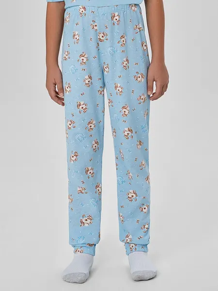 Изображение товара Пижама детская Mark Formelle 567740 (р.152-76, милые коники на голубом)